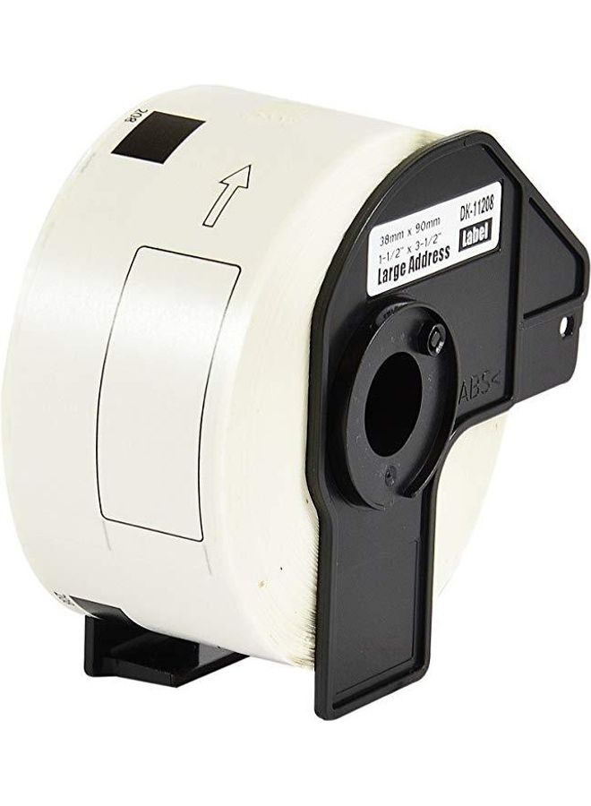 SKY DK11208 Label Roll For Brother QL Printers White