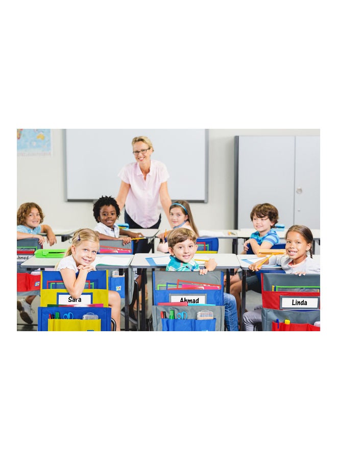 فن ليرنينج ستور منظم جيب تخزين ذكي للكرسي مع فتحة بطاقة الاسم - Image 2