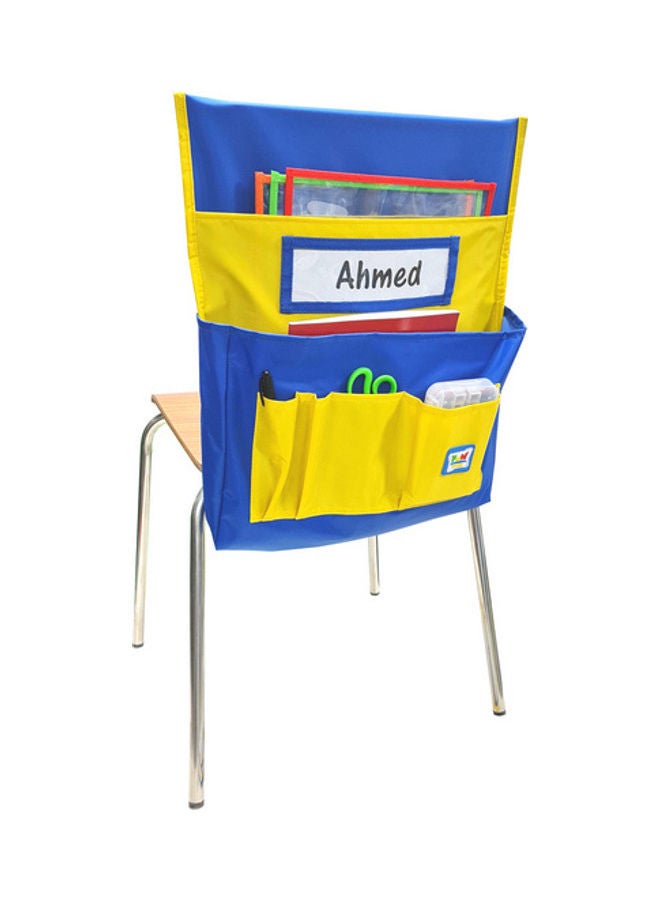 فن ليرنينج ستور منظم جيب تخزين ذكي للكرسي مع فتحة بطاقة الاسم - Image 1