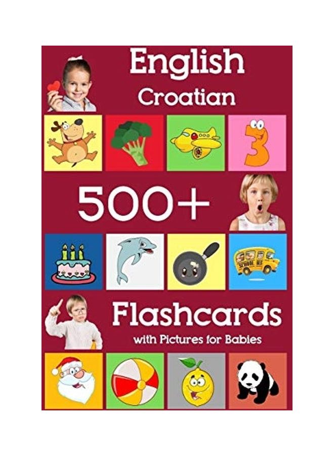 بطاقات فلاش إنجليزية كرواتية 500 مع صور