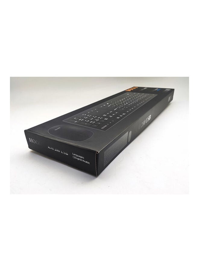 HOOD - KM 280 USB Compo Keyboard & Mouse Black - Image 1