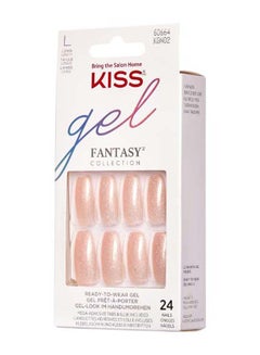 KISS 24-Piece Gel Fantasy Ready-To-Wear Nails Multicolour  - Image 1