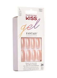 KISS 24-Piece Gel Fantasy Ready-To-Wear Nails Multicolour  - Image 2