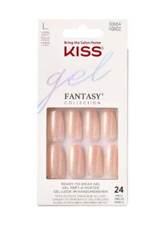 KISS 24-Piece Gel Fantasy Ready-To-Wear Nails Multicolour  - Image 4