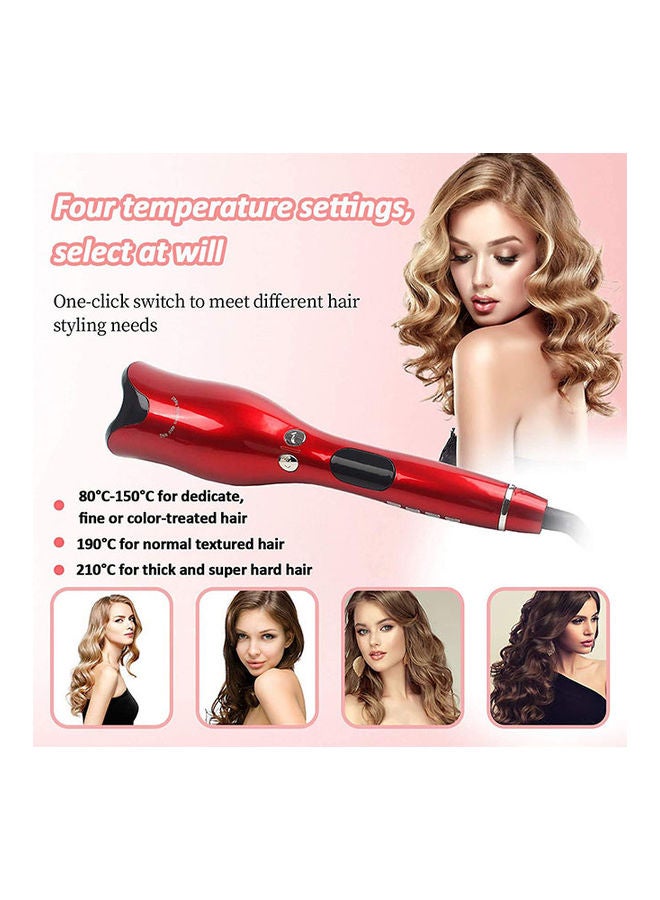 Automatic Hair Curling Iron Red - Image 3