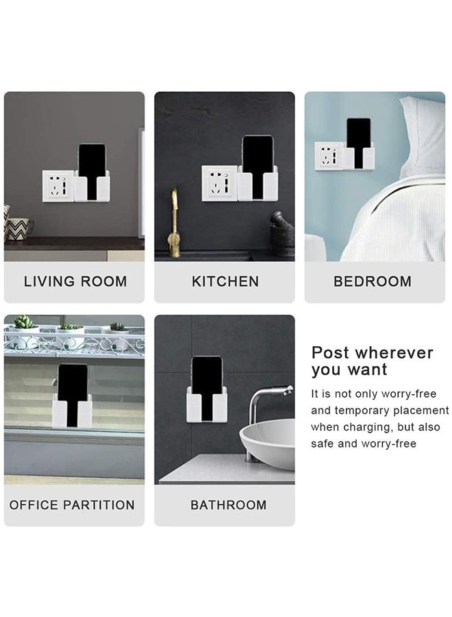 Generic - Self Adhesive Wall Mounted Mobile Phone Holder White - Image 1
