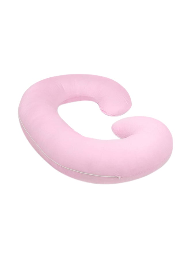 PharMeDoc C Shape Pregnancy Pillow - Light Pink  - Image 1