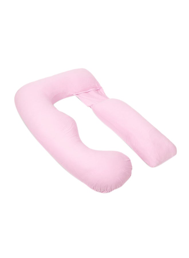 PharMeDoc - U Shape Pregnancy Poly Pillow - Light Pink - Image 1