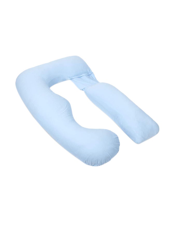PharMeDoc U-Shape Pregnancy Poly Pillow - Light Blue  - Image 1