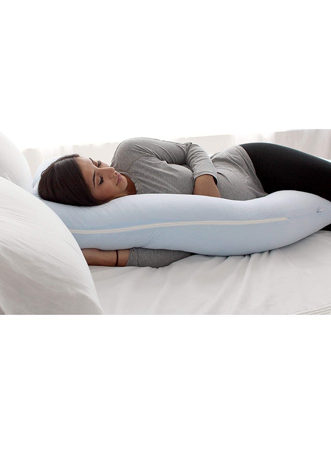 PharMeDoc U-Shape Pregnancy Poly Pillow - Light Blue  - Image 5