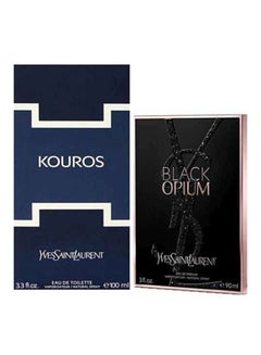 Yves Saint Laurent Black Opium And Kouros Gift Set EDP 90 Ml, EDT 100ml  - Image 3