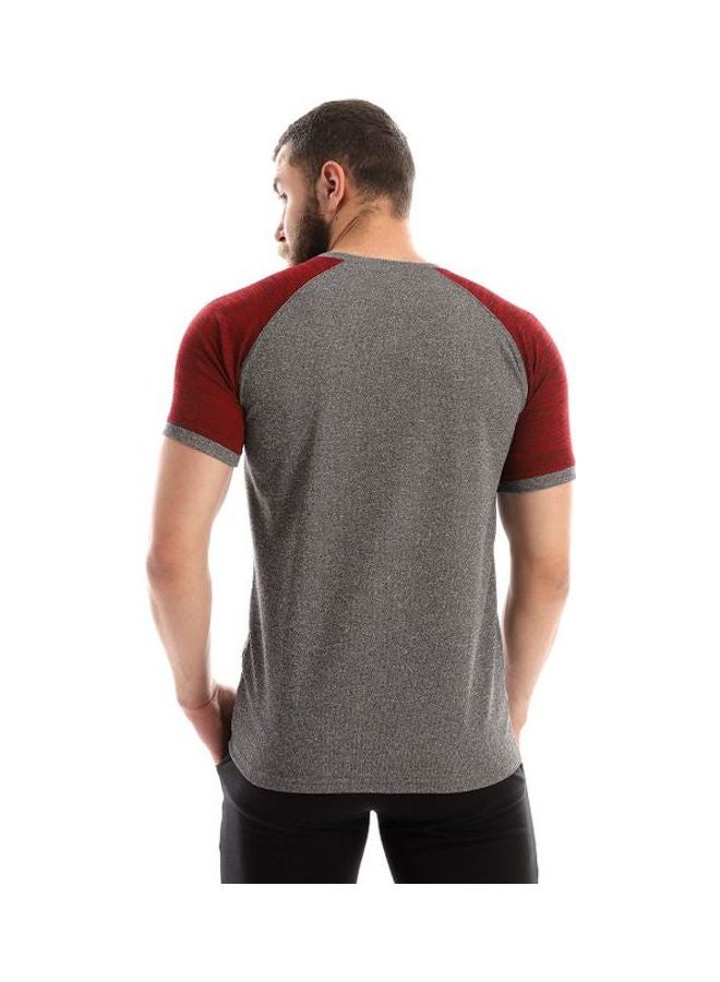 Caesar Round Neck Tshirt Considered One Of The Best Fabrics Dark Grey  - Image 3