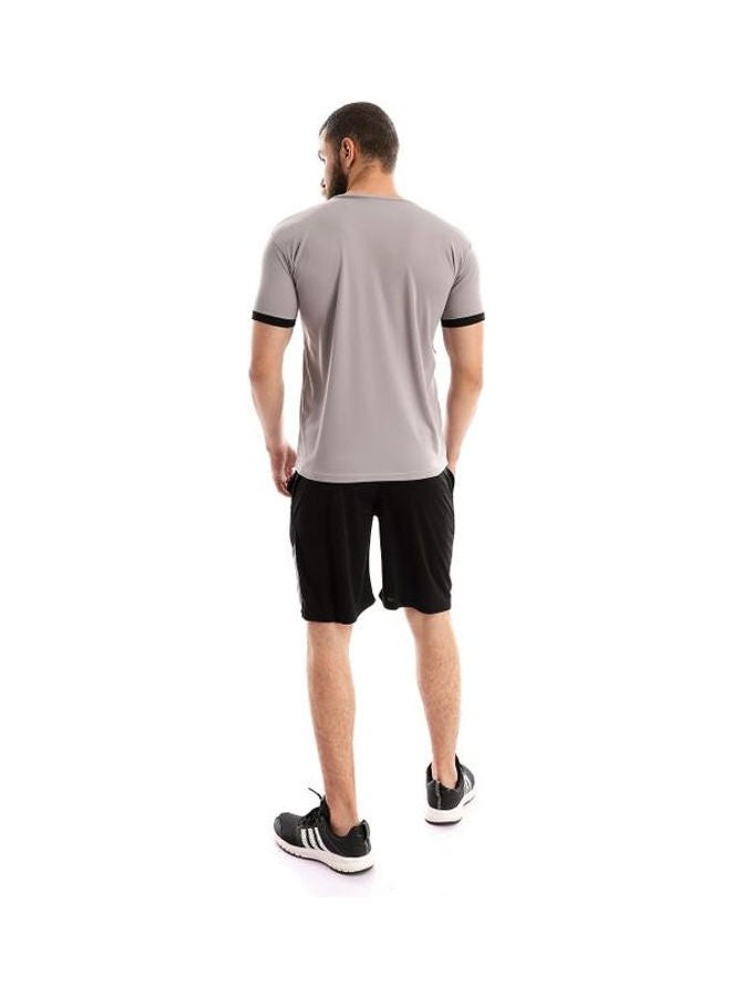 Caesar - Sport Tshirt With Short Set   Considered One Of The Best Fabrics Grey - Image 1