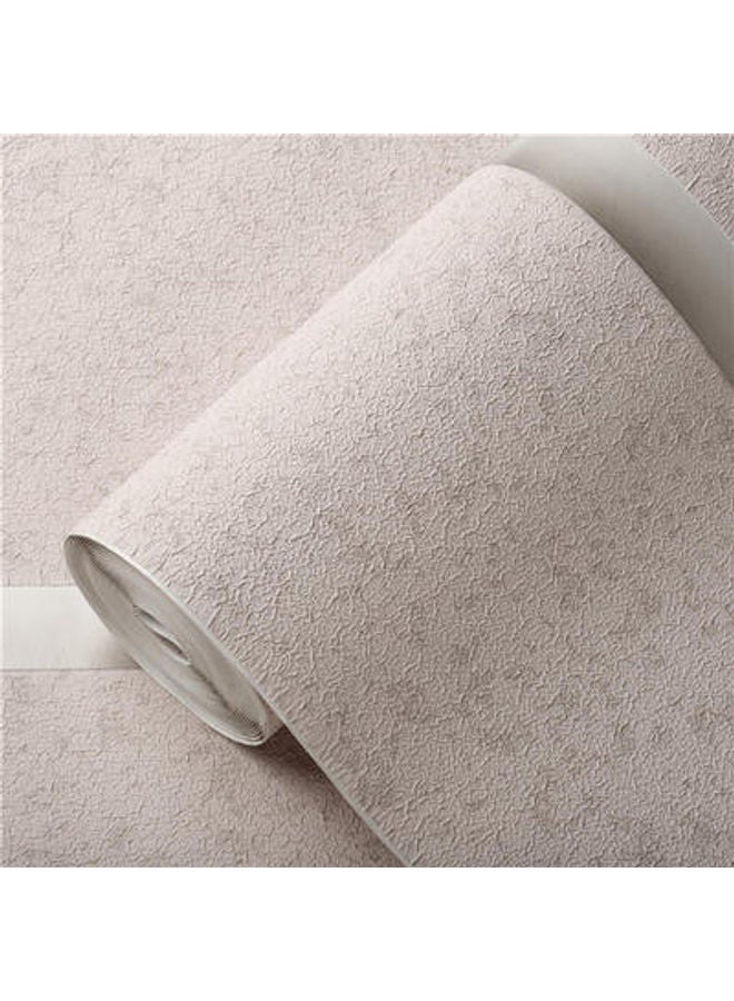 3D Wide Striped Deerskin Velvet Wallpaper Beige 