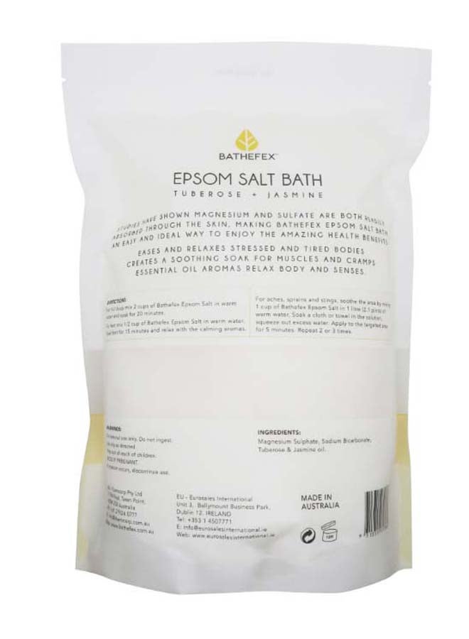 Bathefex Epsom Salt Bath Tuberose & Jasmine White 1400grams  - Image 2