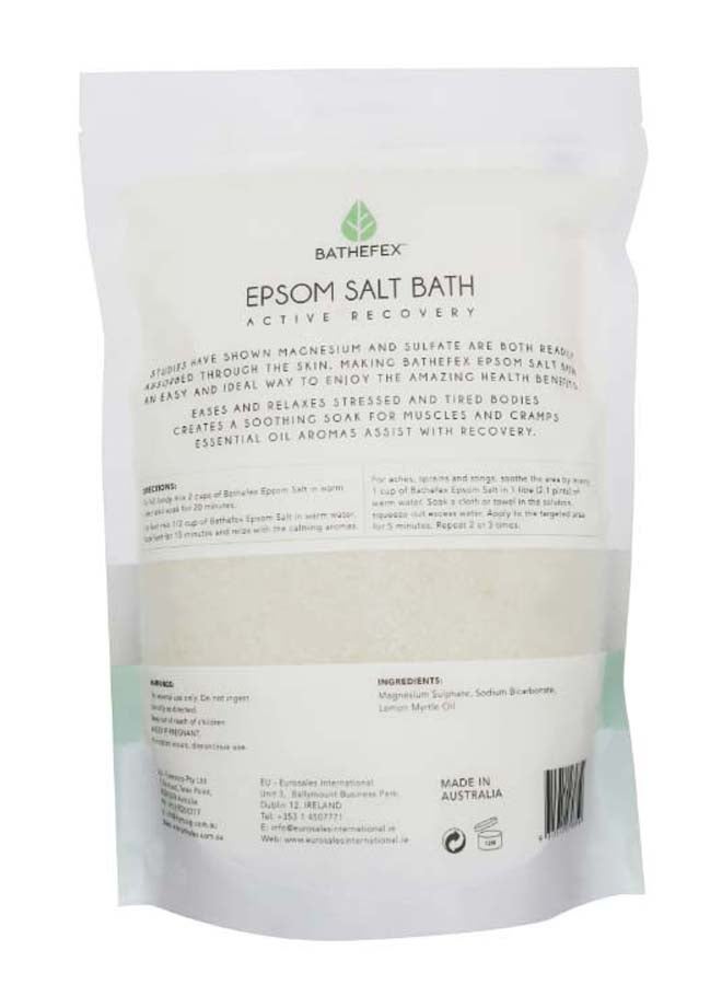 Bathefex Epsom Salt Bath Active Recovery White 1400grams  - Image 2