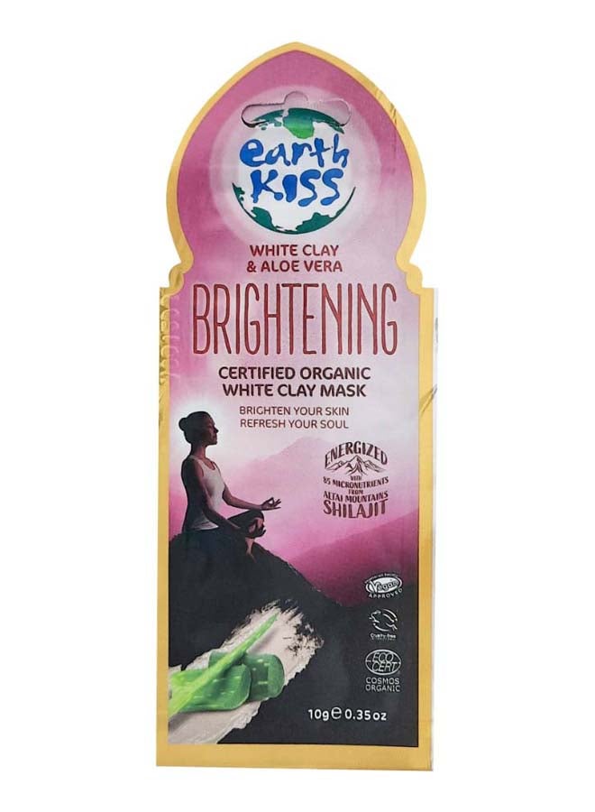EARTH KISS Brightening Certified Organic White Clay Mask 10grams  - Image 1