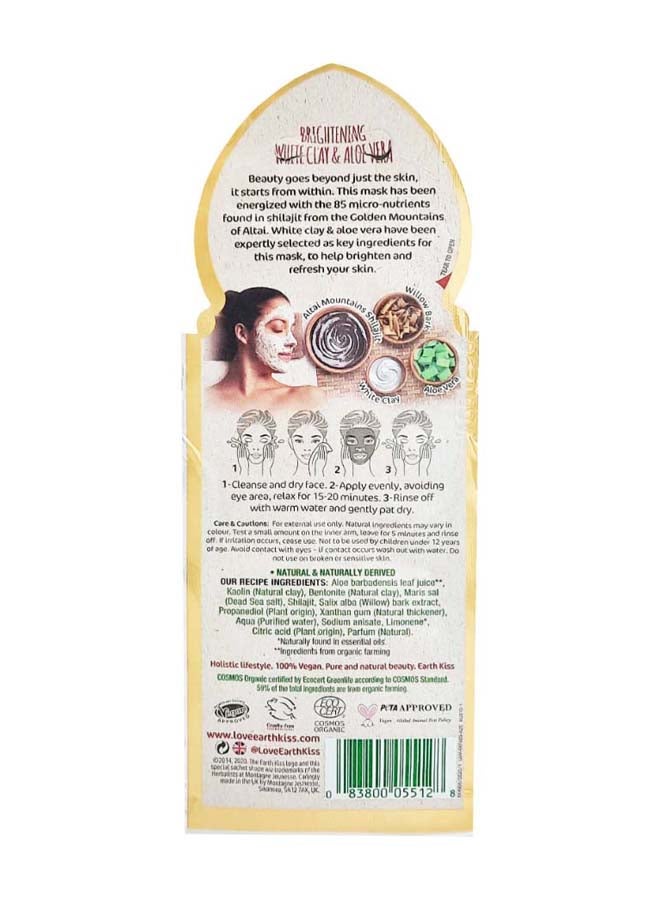 EARTH KISS Brightening Certified Organic White Clay Mask 10grams  - Image 2