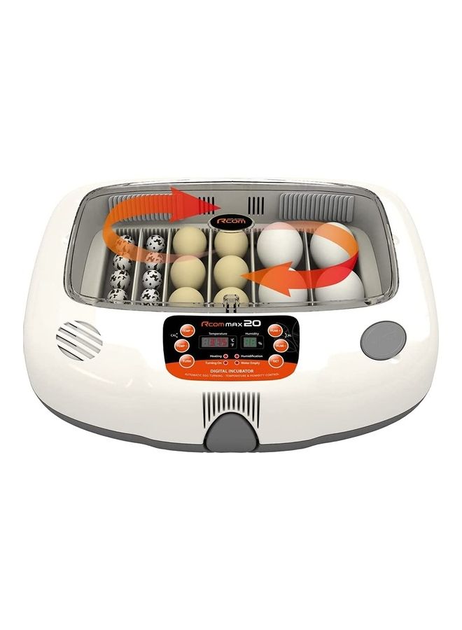 Rcom Max 20 Automatic Egg Incubator White - Image 1