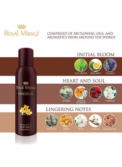 ROYAL MIRAGE Original Refreshing Body Spray 150ml  - Image 4