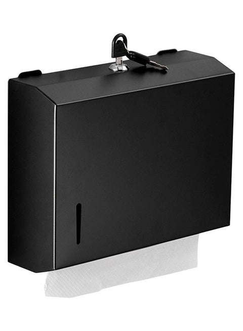 Wall Mounted Paper Towel Dispenser Black 27.30x8.70x21.50cm