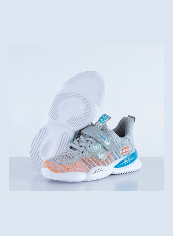 JUST KIDS BRANDS - Everleigh velcro Low Top Sneaker Grey - Image 1