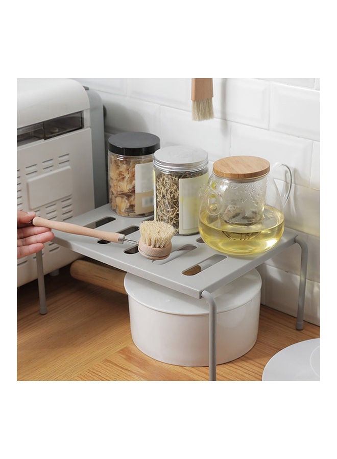 Expandable Stackable Kitchen Counter Grey 41.00x2.00x25.00cm - Image 3