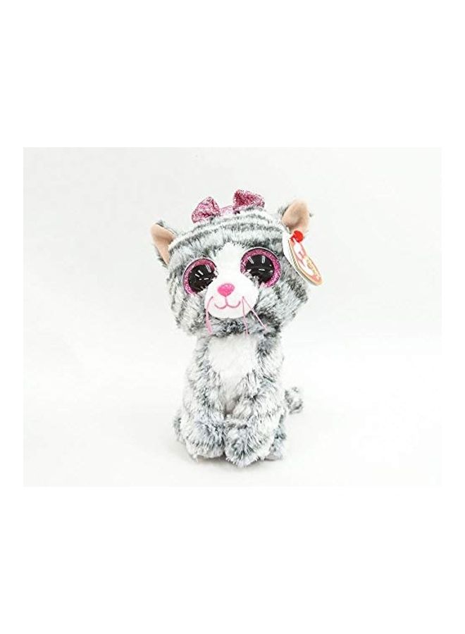 تي واي دمية محشوة على شكل القطة كيكي بلون رمادي، مقاس عادي - Image 3