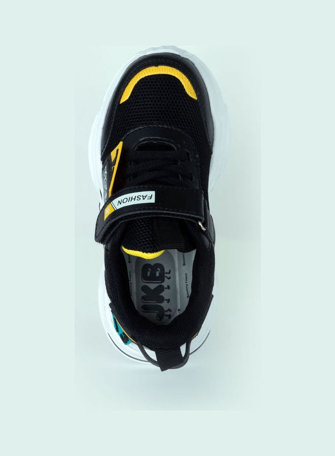 JUST KIDS BRANDS - Austin velcro Low Top Sneaker Black - Image 1