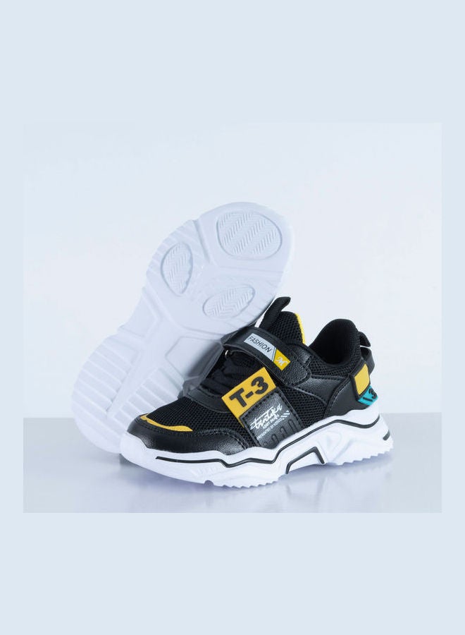 JUST KIDS BRANDS - Austin velcro Low Top Sneaker Black - Image 1