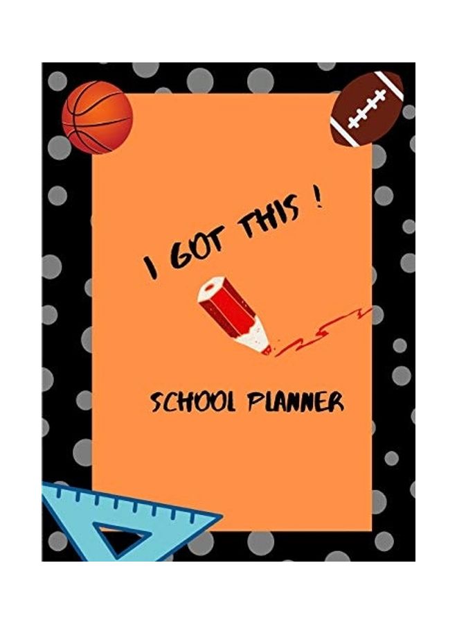 High School Planner (Football and Basketball Theme) paperback english - 2019 