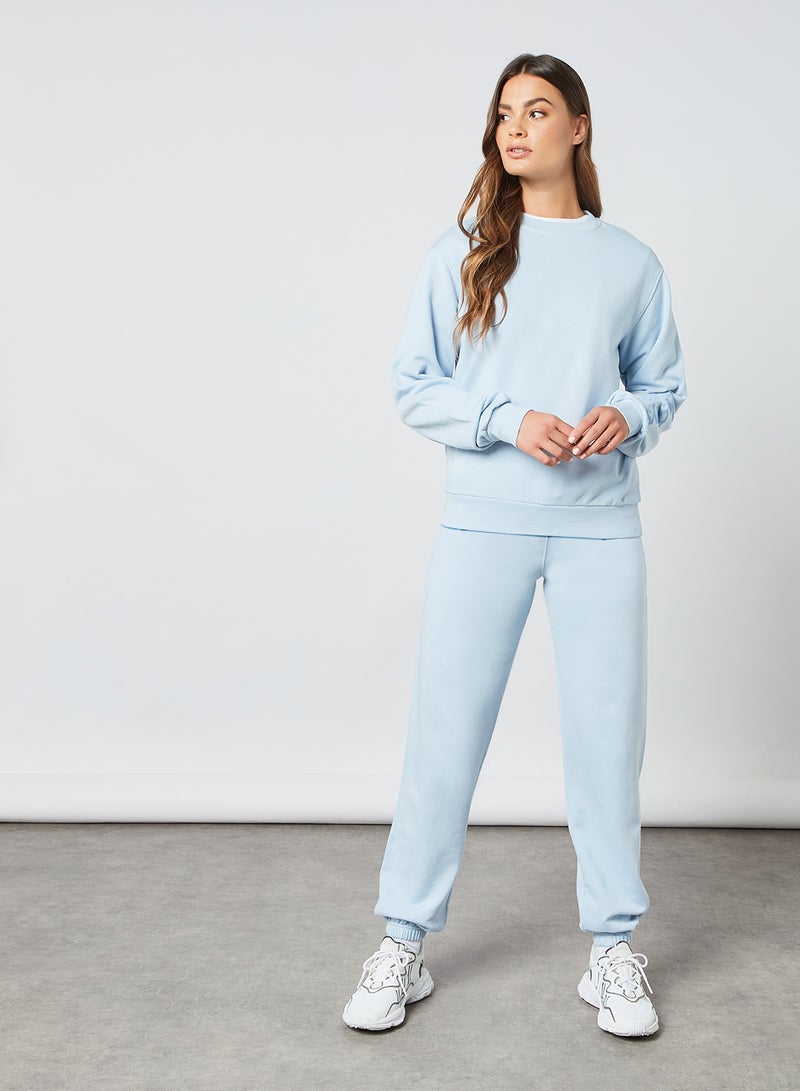 Les Girls Les Boys - Crew Neck Sweatshirt Cashmere Blue - Image 1