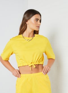 Drawstring Hem Crop Top Daffodil - v1620656274/N44706313V_1