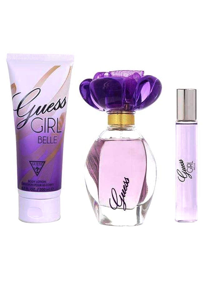 جس طقم عبوات EDT جيرل بيل صغيرة الحجم EDT 100 ml, Body Lotion 200 ml, Mini Spray 15ملليلتر - Image 1