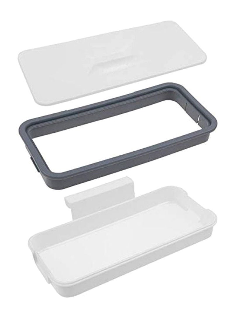 Hanging Trash Bag Holder White-Grey 23.5cm  - Image 2