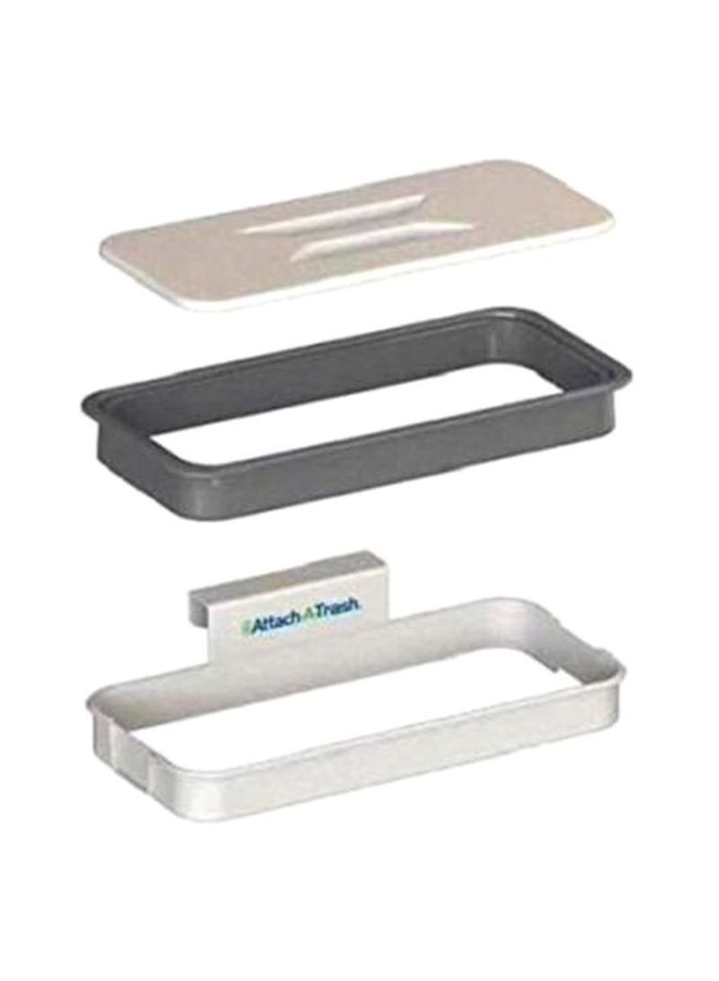 Hanging Trash Bag Holder White-Grey 5x2.4inch - Image 5