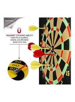 Generic Two Sided Magnetic Dart Board With 6 Safety Darts 17inch  - Image 2