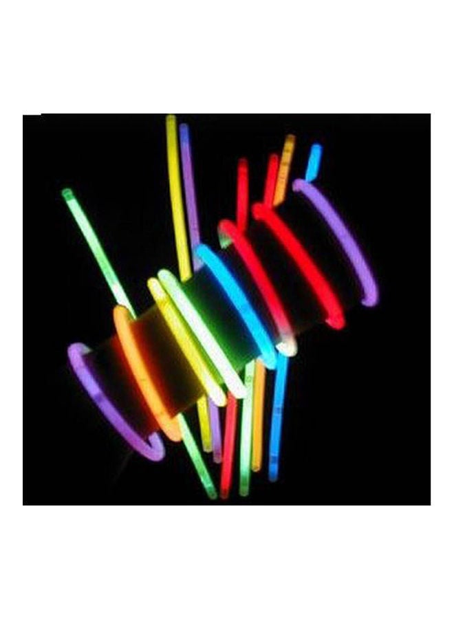A Pack Of Glow In The Dark Bracelets And Sticks (100 Pieces, 6 Colors) 8inch  - Image 2