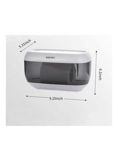 MENGNI Paper Towel Dispenser White/Black 23.00x12.50x15.50cm  - Image 2
