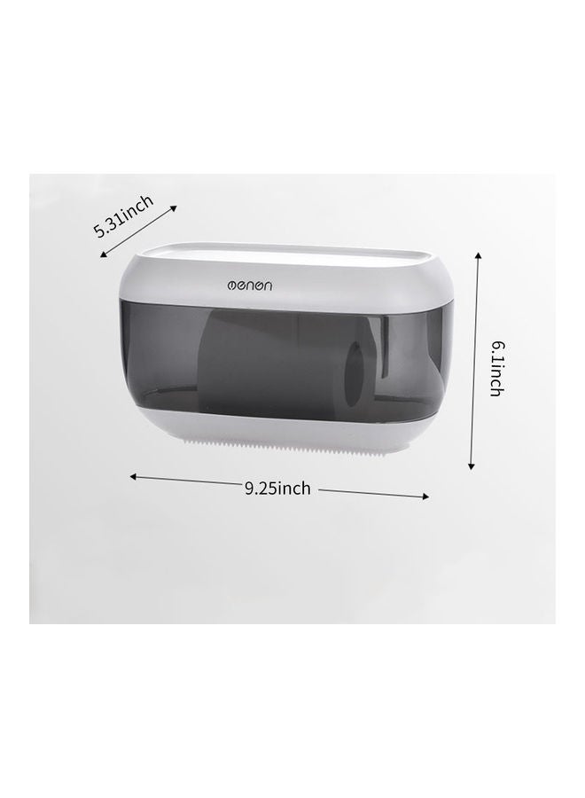 MENGNI - Paper Towel Dispenser White/Black 23.00x12.50x15.50cm - Image 1