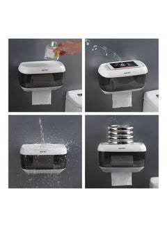 MENGNI Paper Towel Dispenser White/Black 23.00x12.50x15.50cm  - Image 4