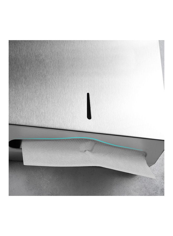 Generic - Wall Mounted Paper Towel Dispenser Silver 27.00x12.50x26.00cm - Image 1