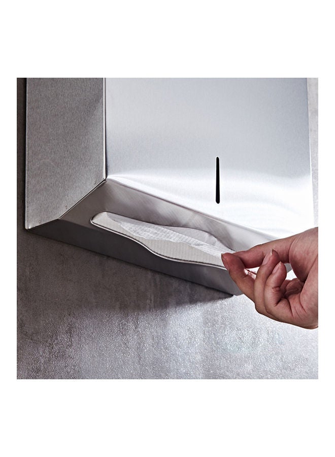 Generic - Wall Mounted Paper Towel Dispenser Silver 27.00x12.50x26.00cm - Image 1