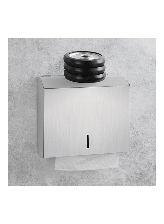 Generic - Wall Mounted Paper Towel Dispenser Silver 27.00x12.50x26.00cm - Image 1