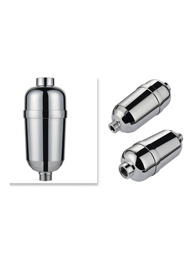15 Stage High Output Shower Head Filter Silver/White 18 x 7 x 7cm  - Image 2
