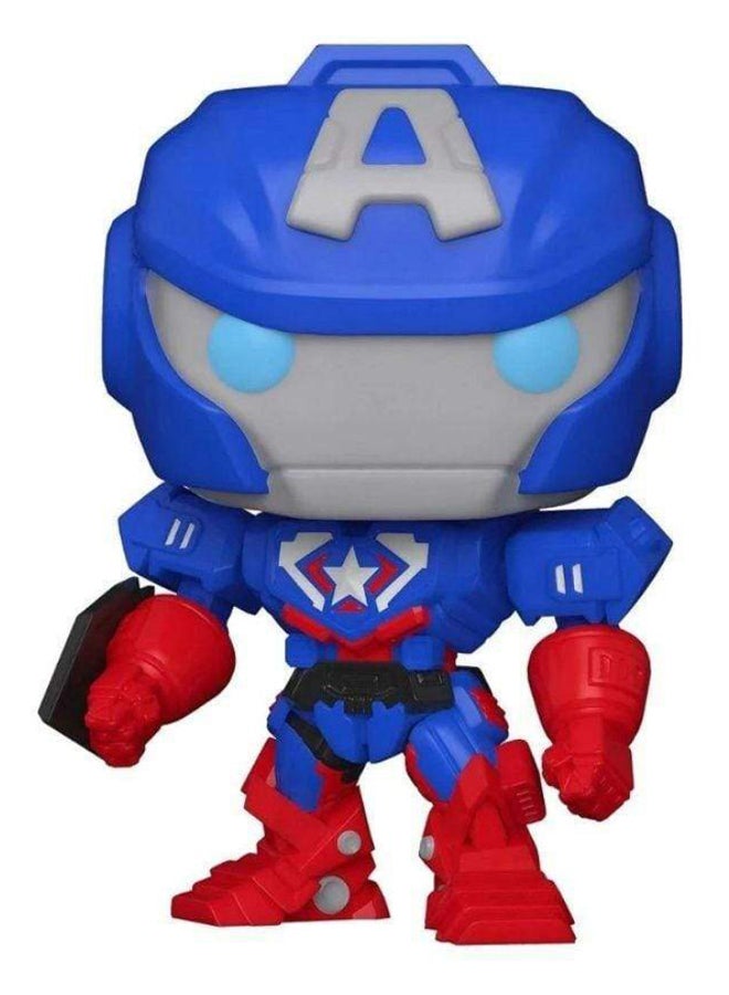 فانكو مجسم شخصية الأكشن كابتن أمريكا من Avengers Mech Strike 3.75بوصة - Image 1