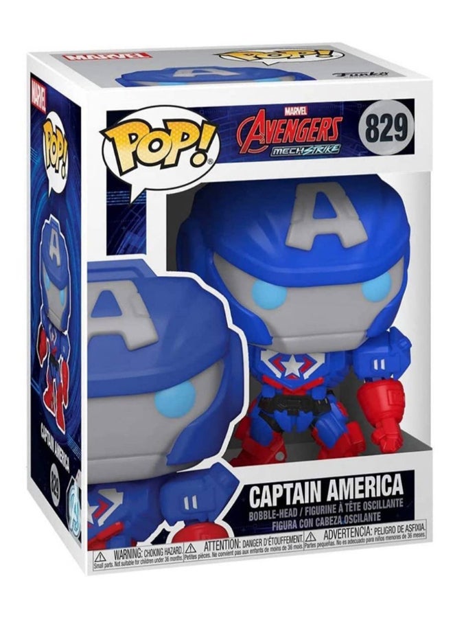 فانكو مجسم شخصية الأكشن كابتن أمريكا من Avengers Mech Strike 3.75بوصة - Image 2