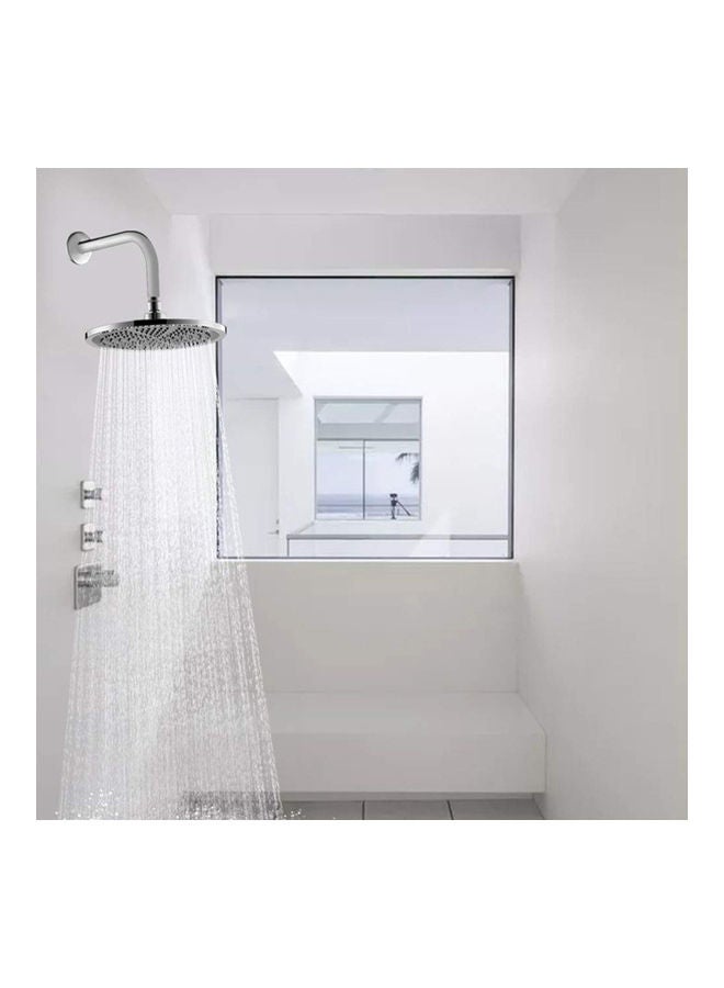 High Pressure Shower Head Spray Silver/Grey 25.50 x 6 x 25.50cm - Image 3