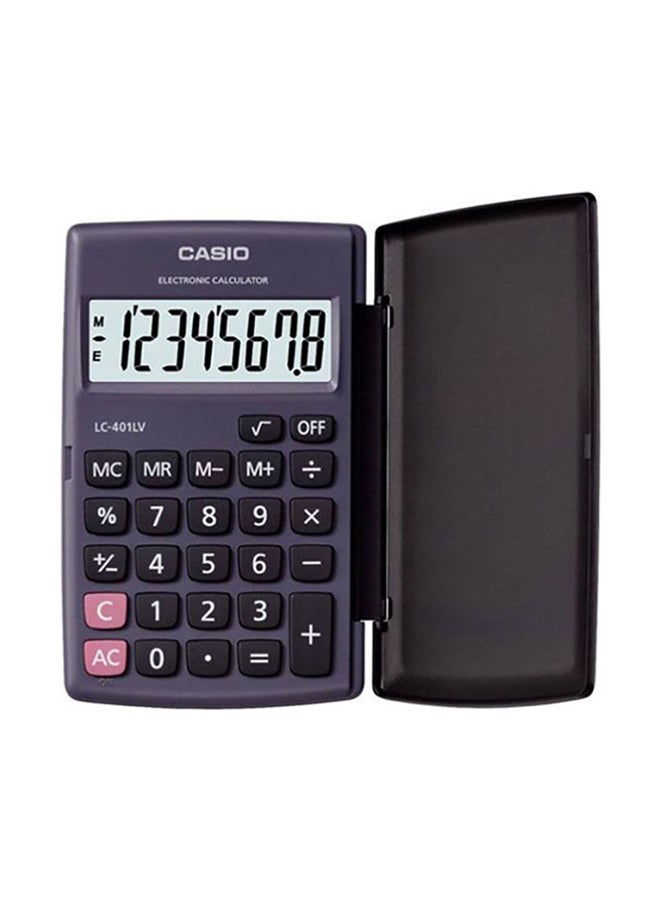 CASIO LC-401LV-BK-W-DP Portable Type Calculator Black  - Image 1