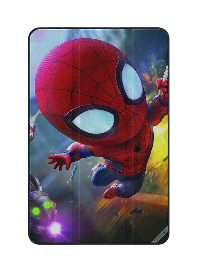 Mini Spiderman Flying Protective Flip Case And Cover For Samsung Galaxy Tab A T580/T585 Multicolour